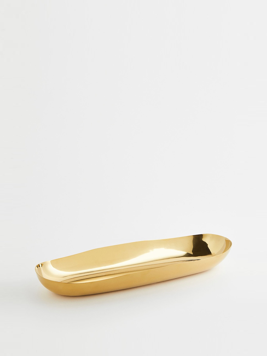 

H&M Gold-Toned Solid Oval Metal Tray