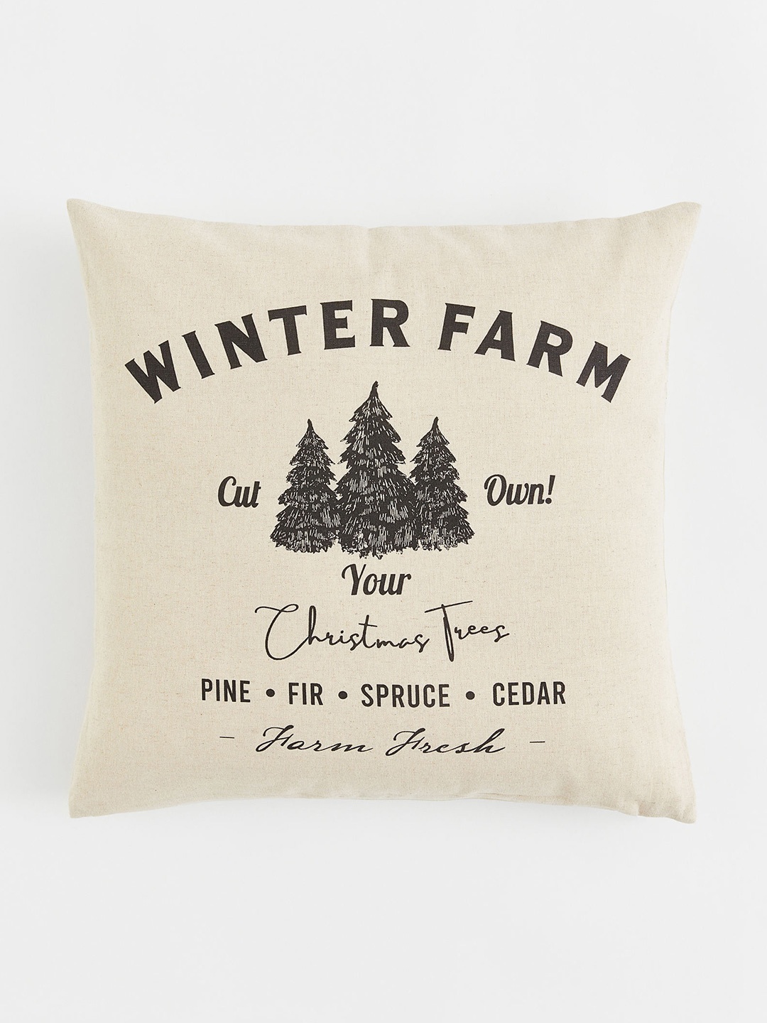 

H&M Linen-Blend Cushion Cover, Beige