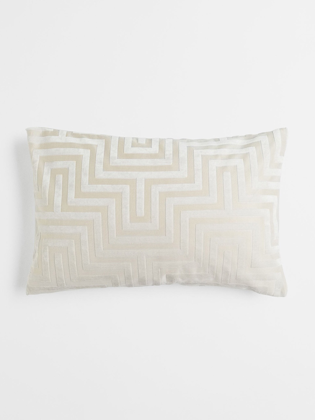 

H&M Self Design Velvet Cushion Cover, Beige