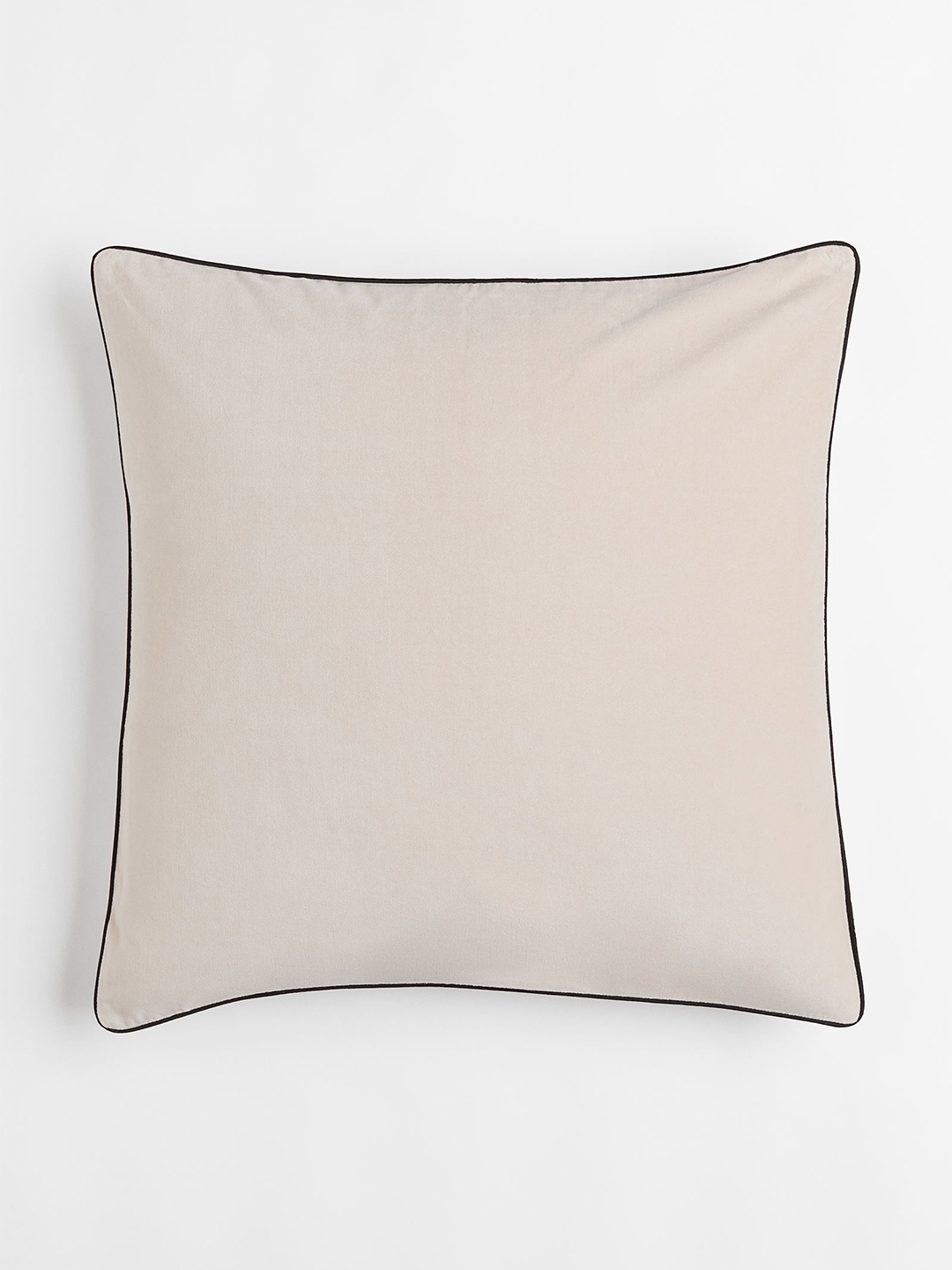 

H&M Cotton Velvet Cushion Cover, Beige