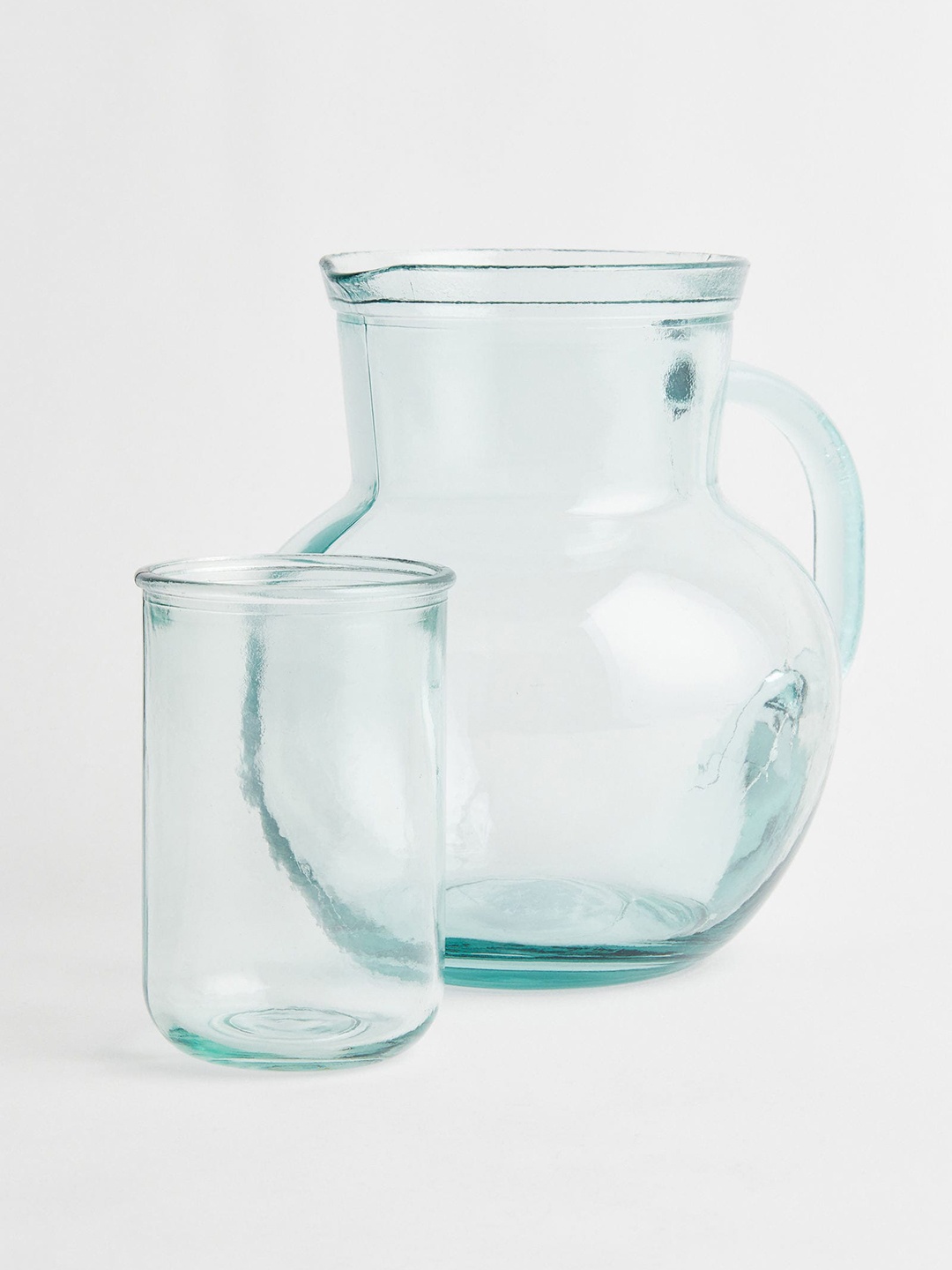 

H&M Set of 2 Transparent Solid Glass Tumbler Bar & Drinkware