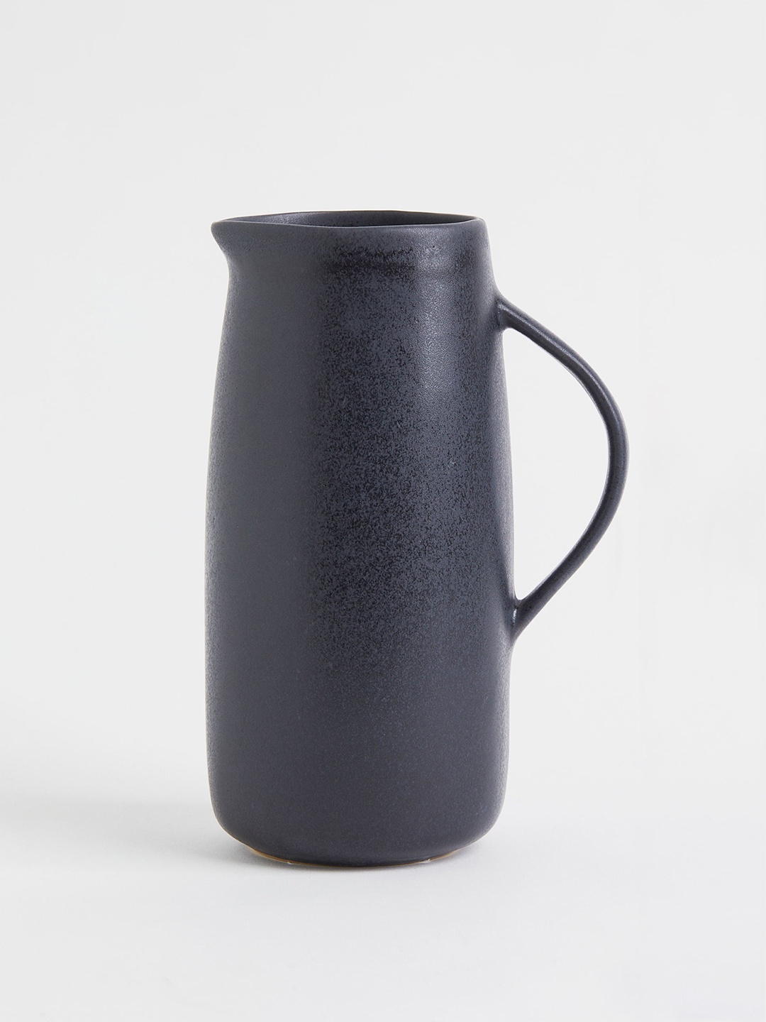 H&M Set of 2 Black Solid Stoneware Jugs