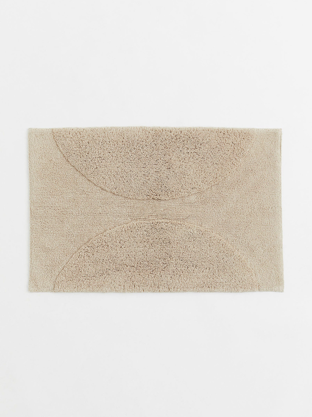 

H&M Beige Solid Cotton Bath Mat