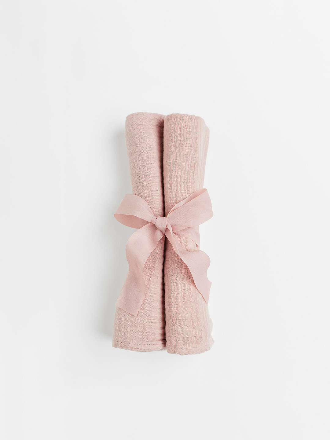

H&M Set Of 2 Pink Solid Table Napkins