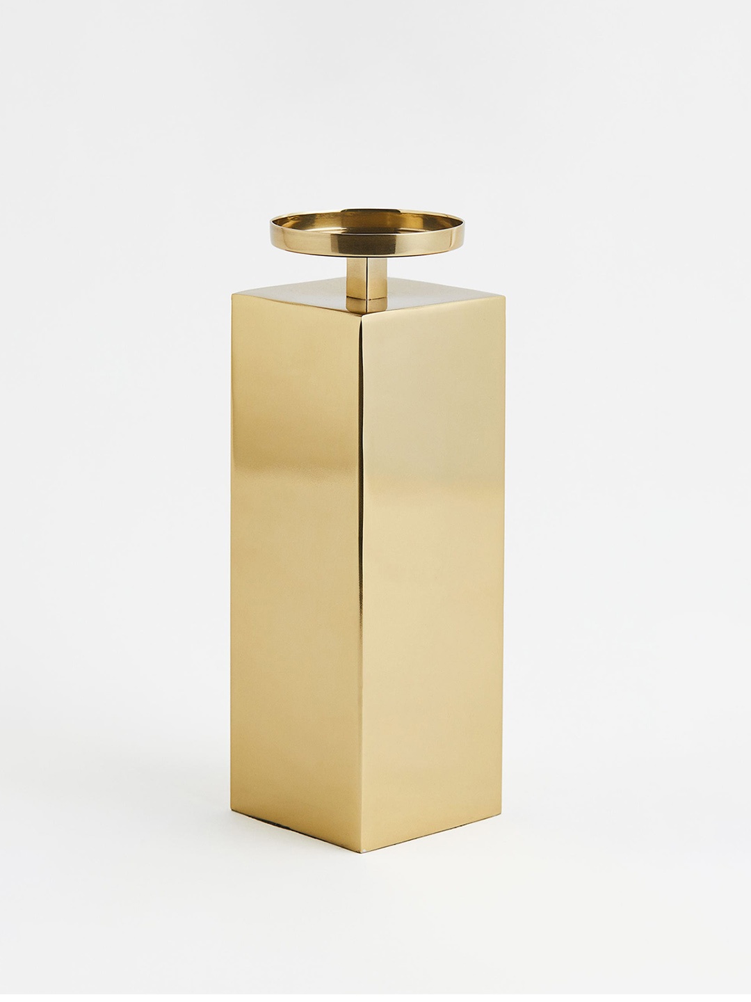 

H&M Gold-Toned Solid Tall Metal Candlestick