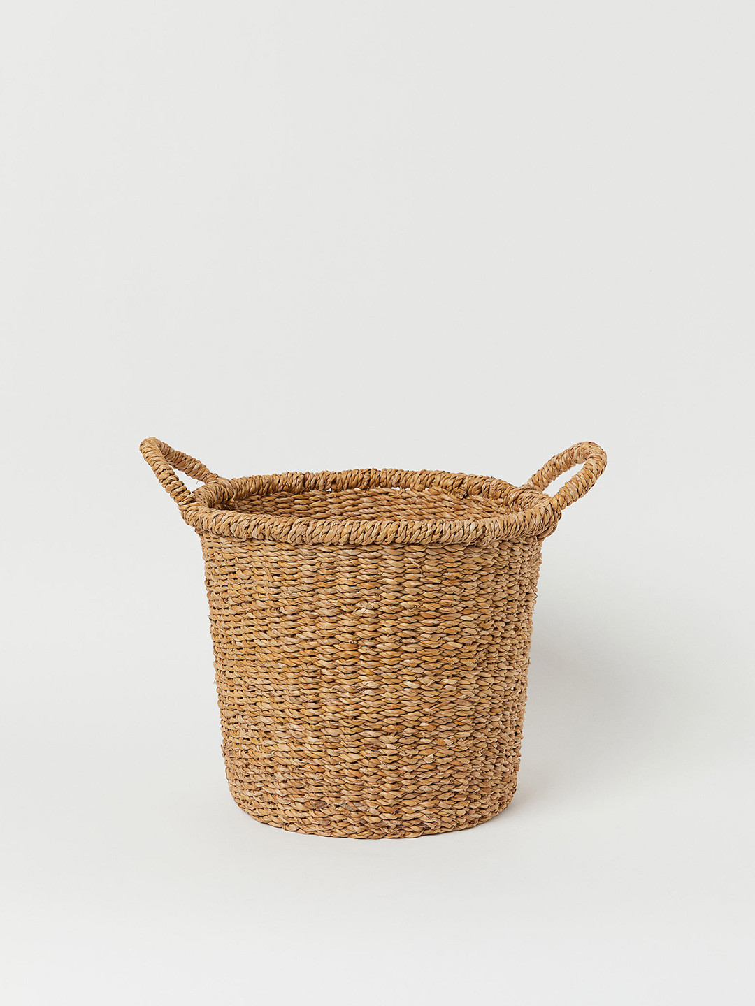 

H&M Beige Solid Seagrass Storage Basket