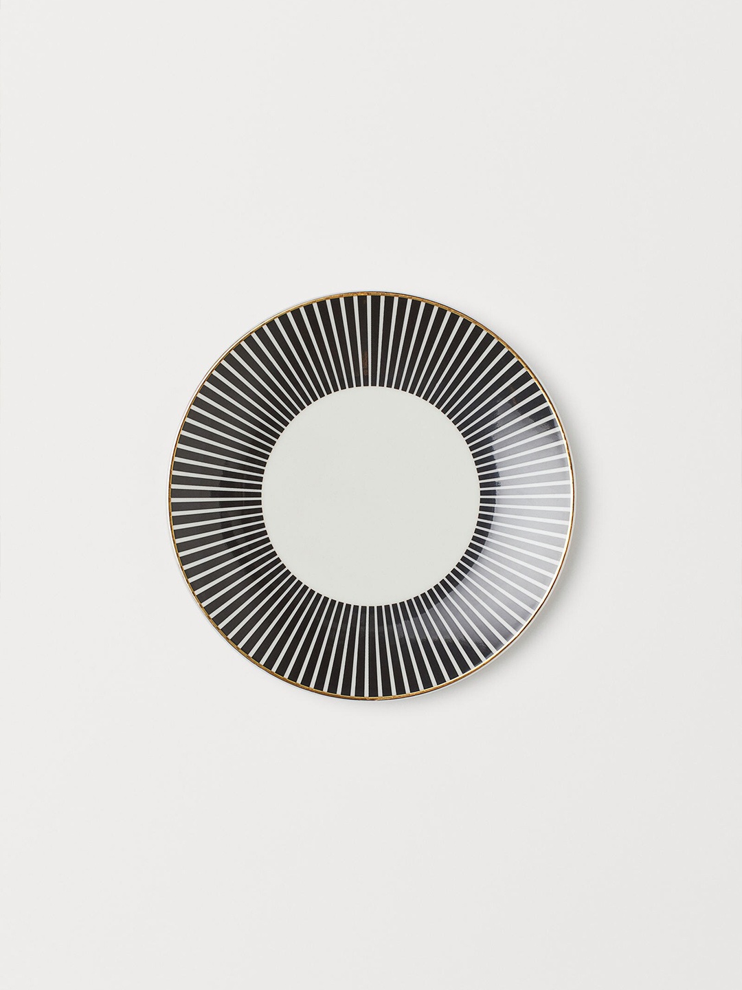 

H&M Patterned Porcelain Saucer, Black
