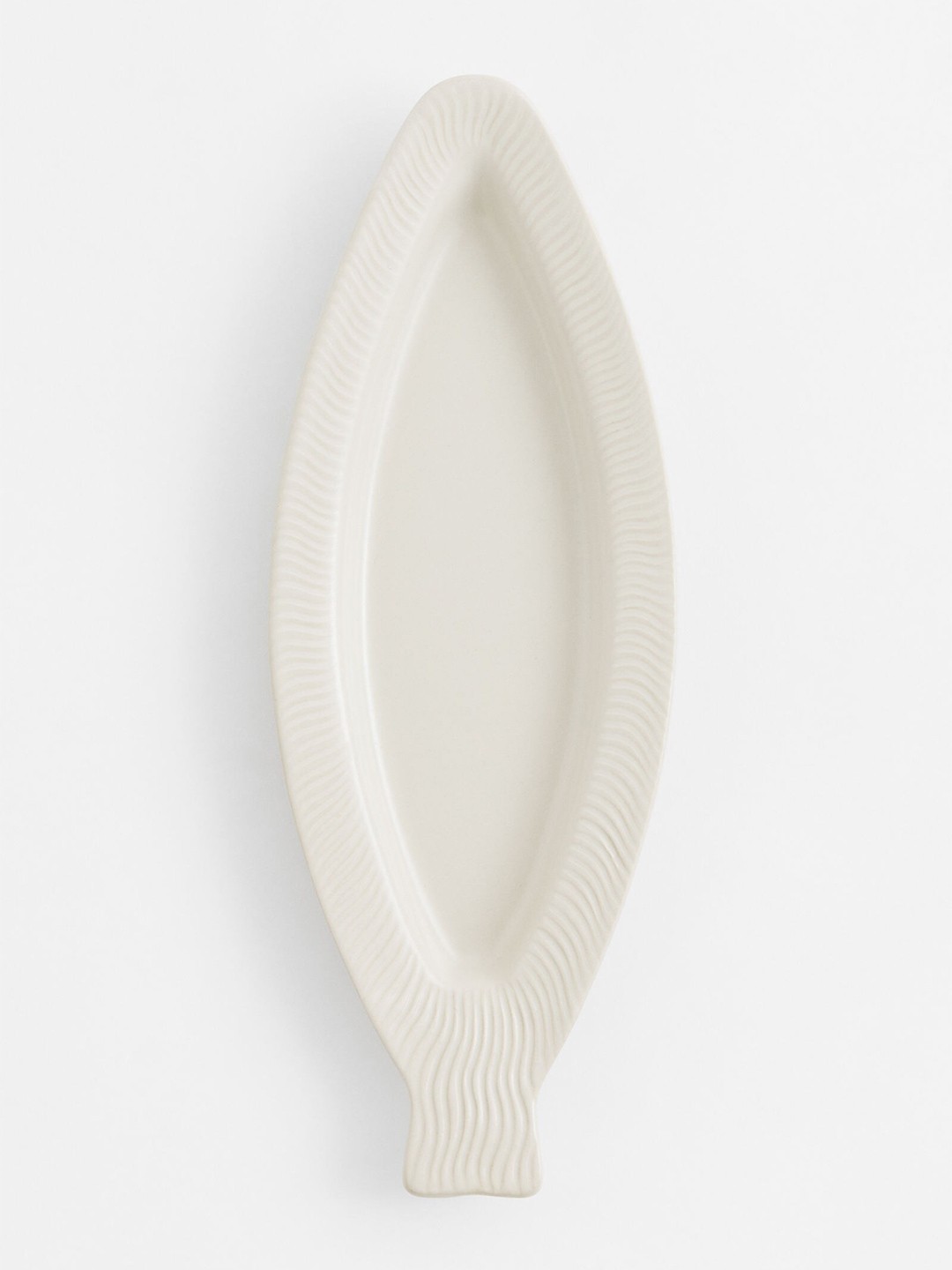 

H&M Stoneware Serving Plate, White