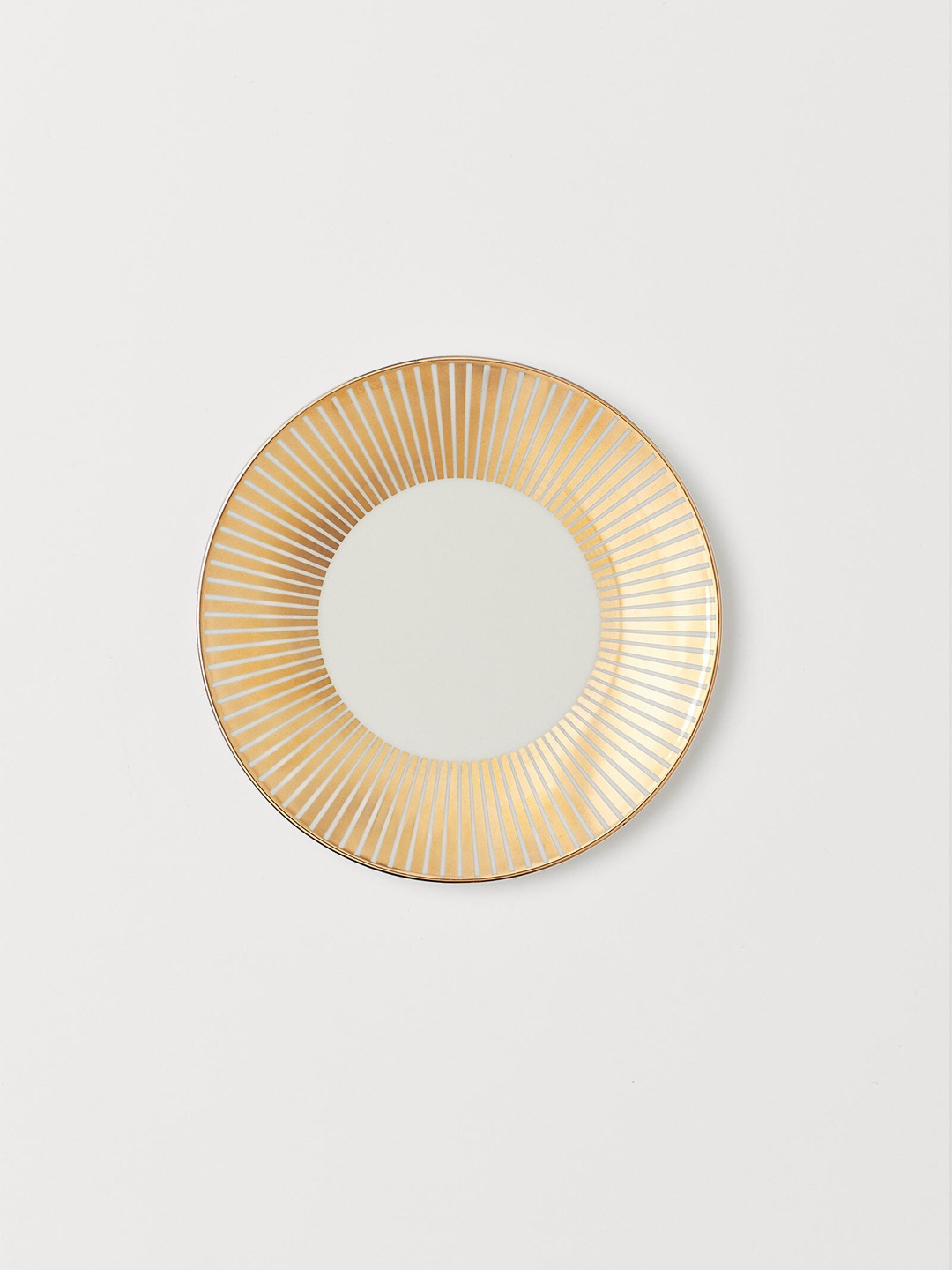 

H&M Patterned Porcelain Saucer, White