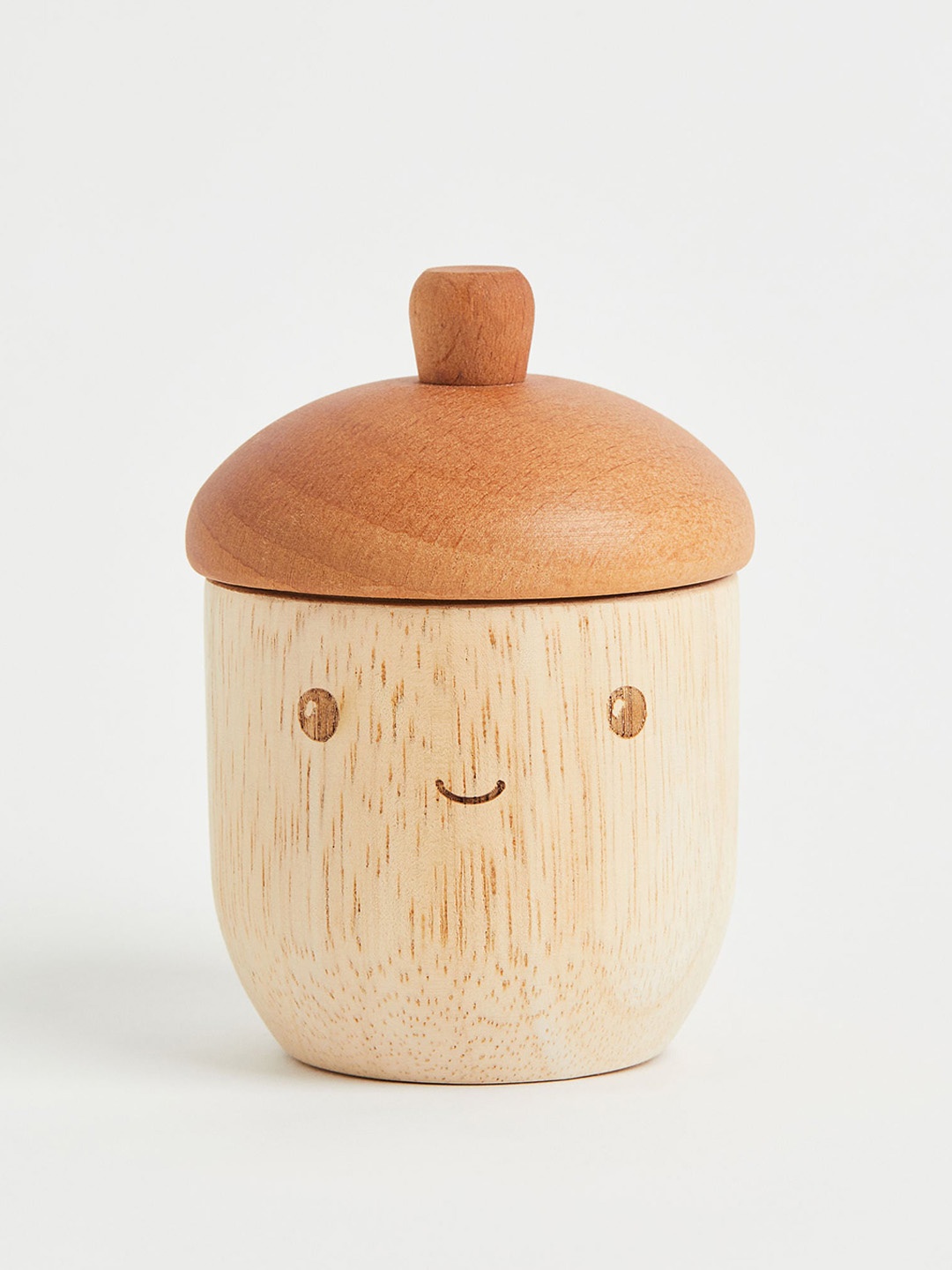 

H&M Beige Acorn-Shaped Storage Box