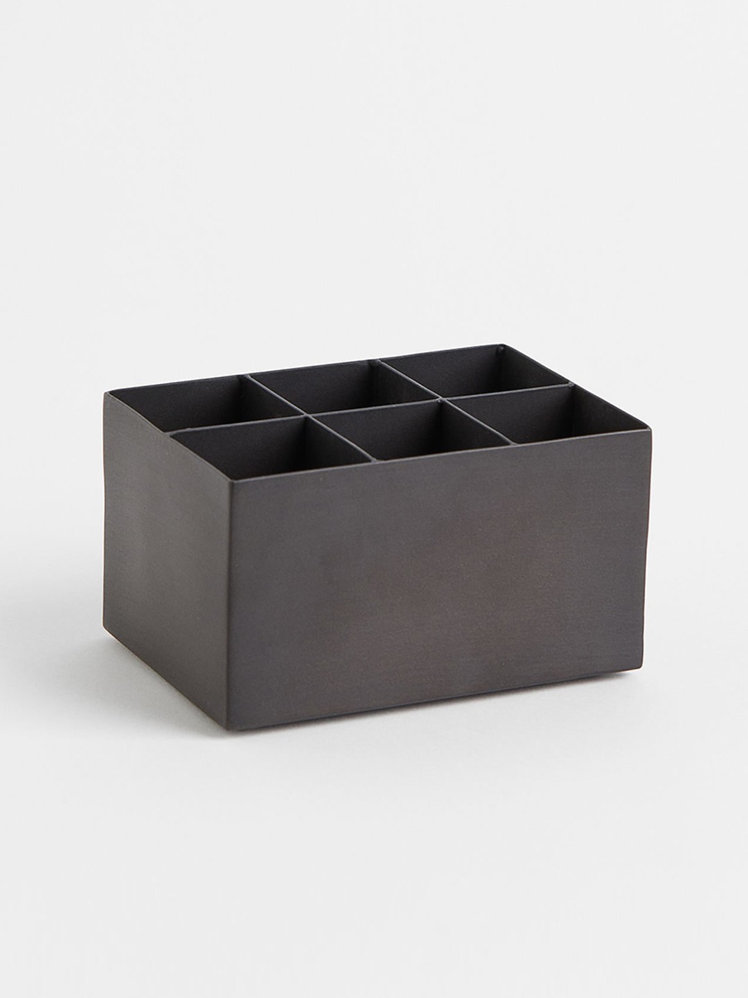 

H&M Grey Solid Metal Make-Up Box