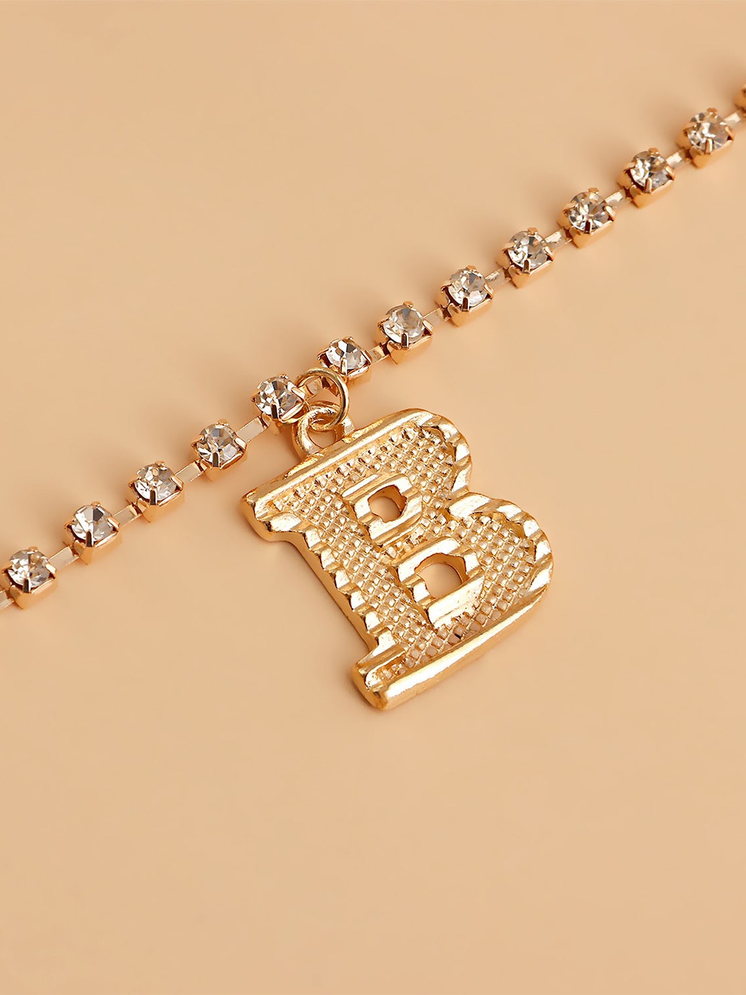 

FemNmas Gold-Toned & Red Gold-Plated Body Chain