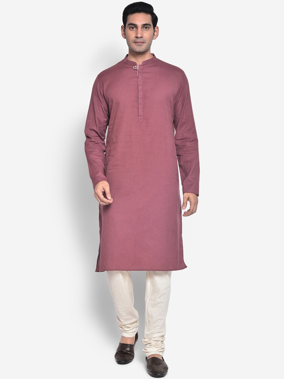 

KISAH Men Maroon Cotton Kurta