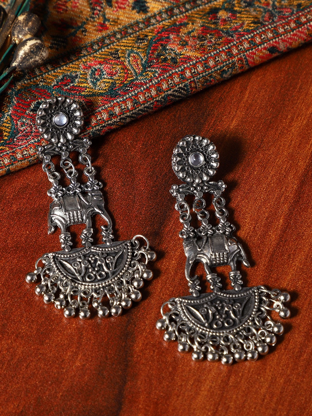 

VENI Silver Plated Contemporary Drop Earrings