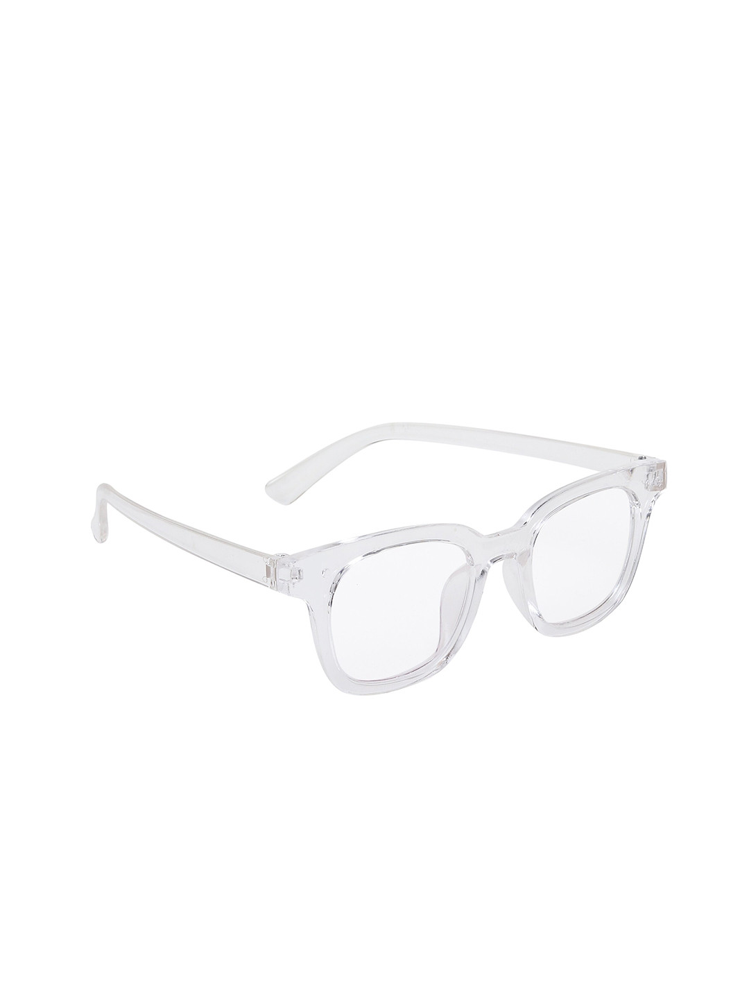 

CRIBA Unisex Clear Lens & White Wayfarer Sunglasses with UV Protected Lens