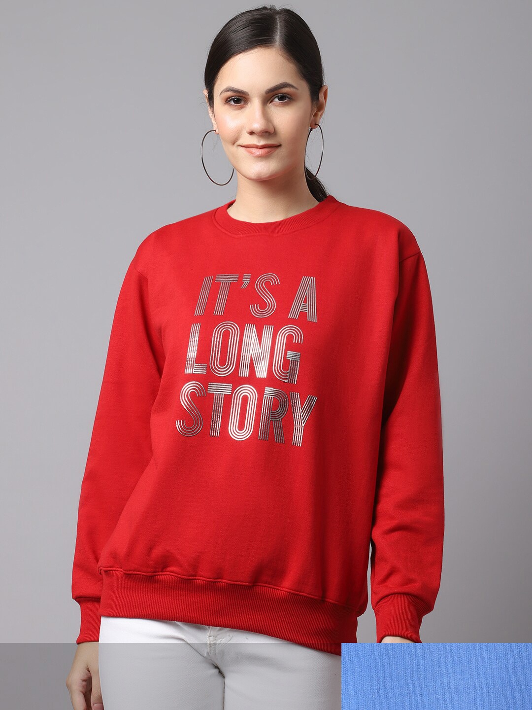 

VIMAL JONNEY Women Red Pack of 2 Printed Sweatshirt