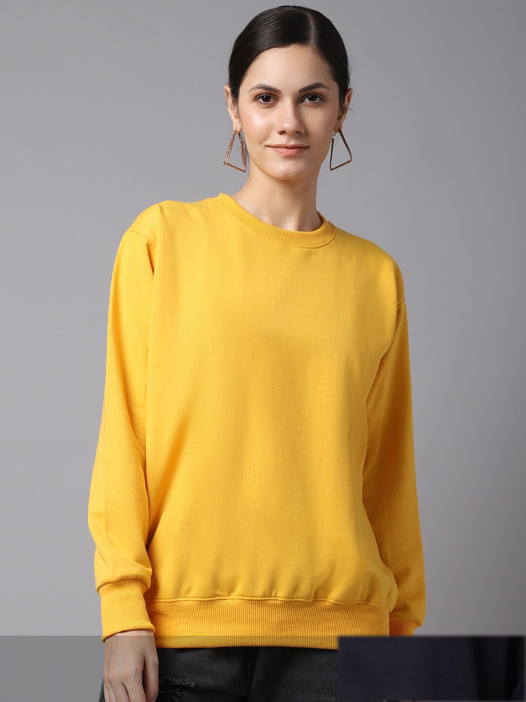 

MACK JONNEY Women Set of 2Round Neck Sweatshirt, Yellow