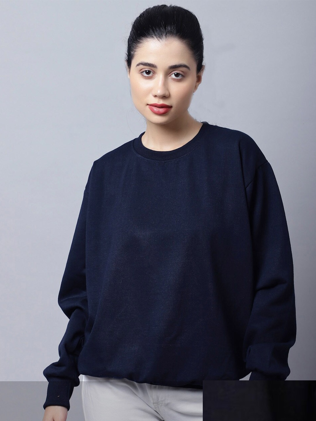 

MACK JONNEY Pack OF 2 Women Navy Blue Sweatshirt