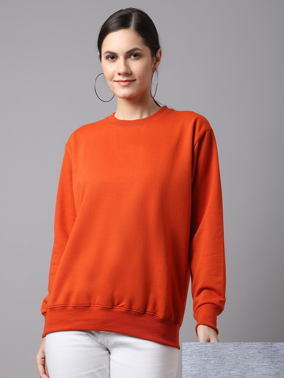 

VIMAL JONNEY Women Pack of 2 Orange Sweatshirt