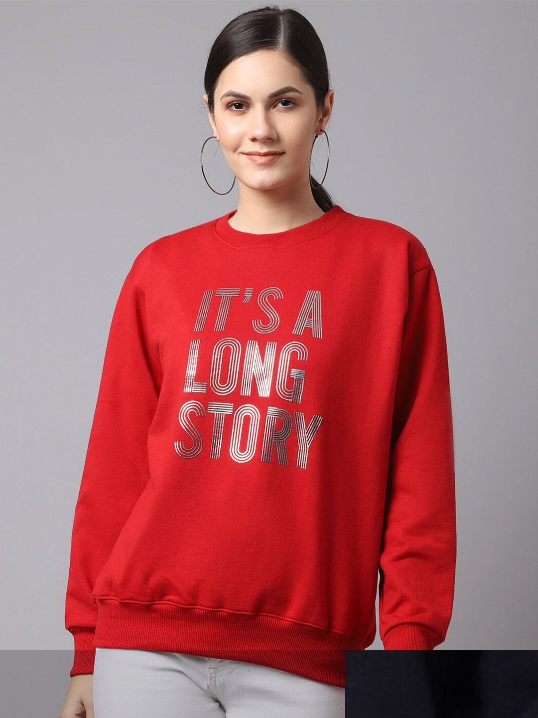 

MACK JONNEY Women Pack Of 2 Sweatshirt, Red