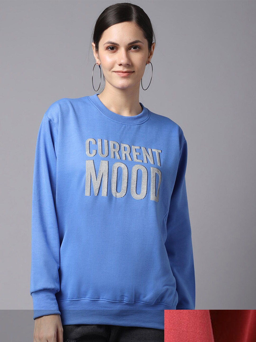 

MACK JONNEY Women Pack Of 2 Printed Sweatshirt, Blue