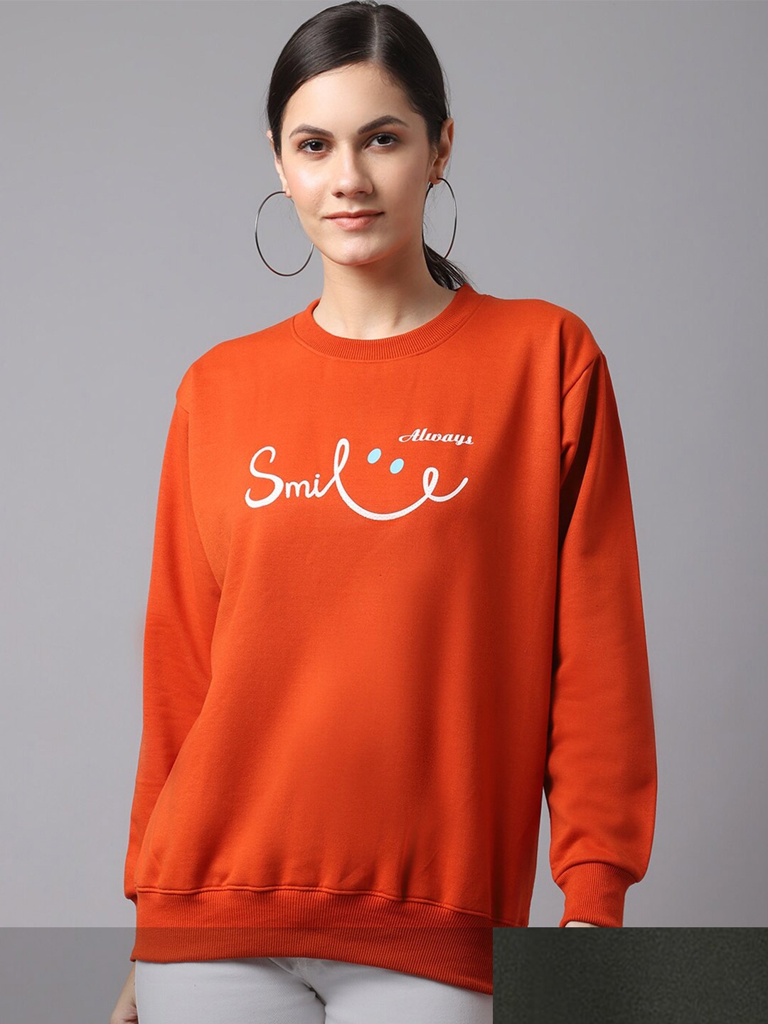 VIMAL JONNEY Women Pack of 2 Olive Green & Red Sweatshirts