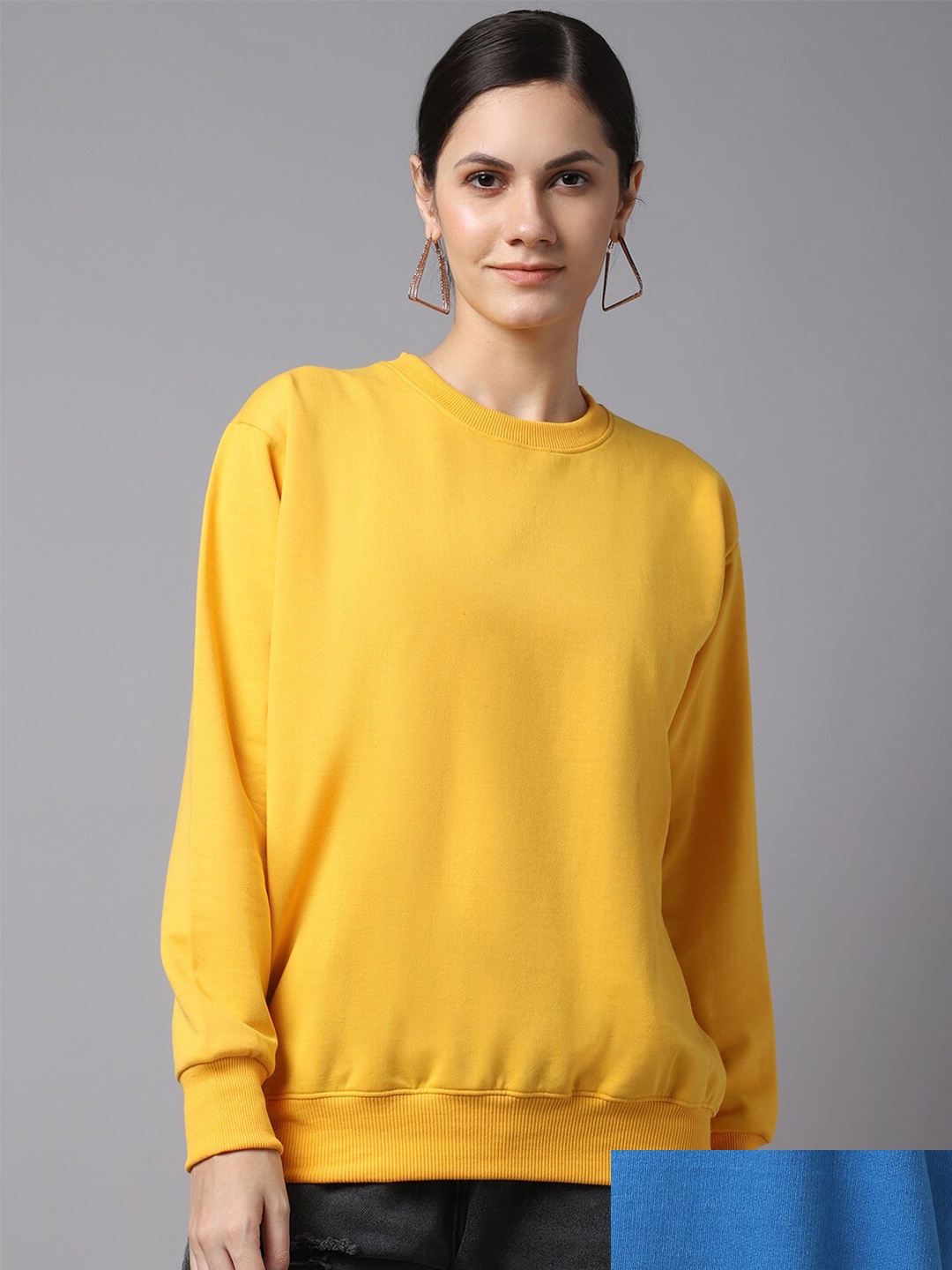MACK JONNEY Women Pack Of 2 Sweatshirt, Yellow