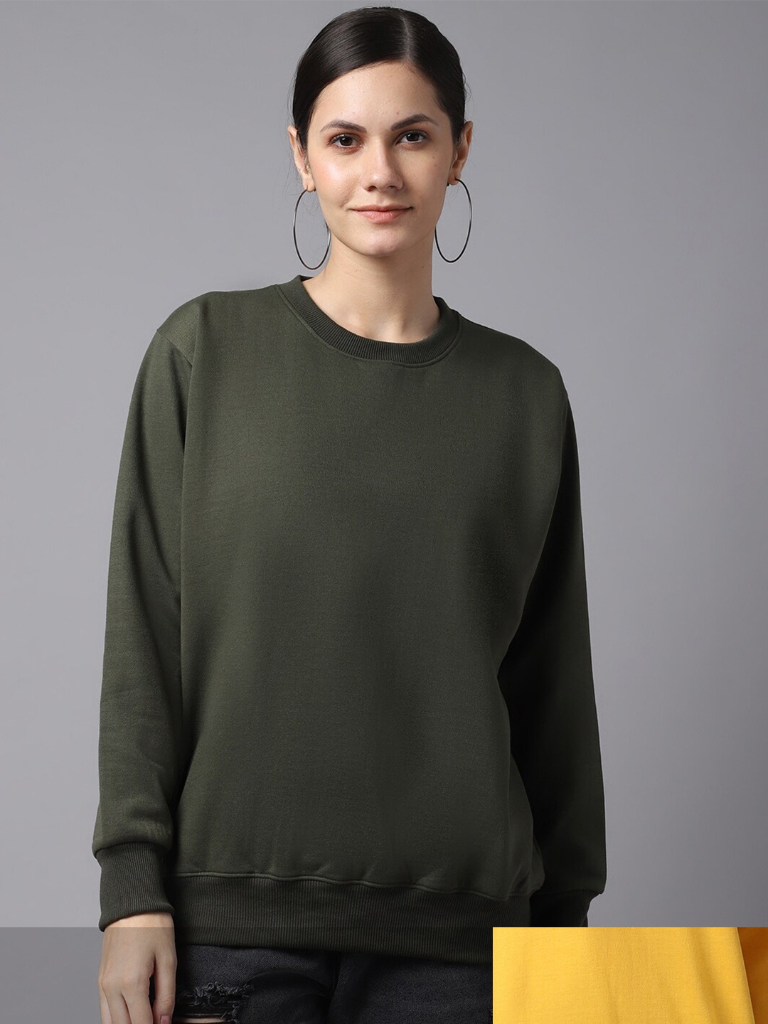 

MACK JONNEY Set of 2 Women Sweatshirt, Yellow