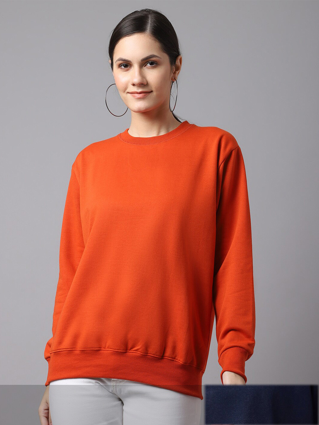 

VIMAL JONNEY Women Pack of 2 Orange Sweatshirt