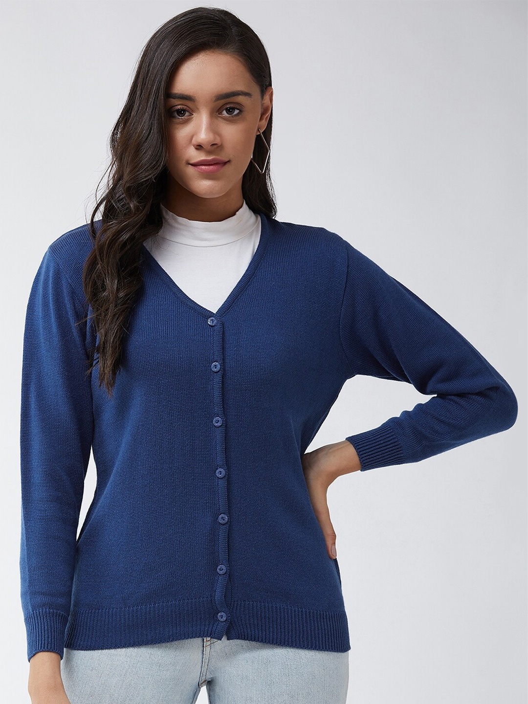 

Modeve Women Blue Cardigan