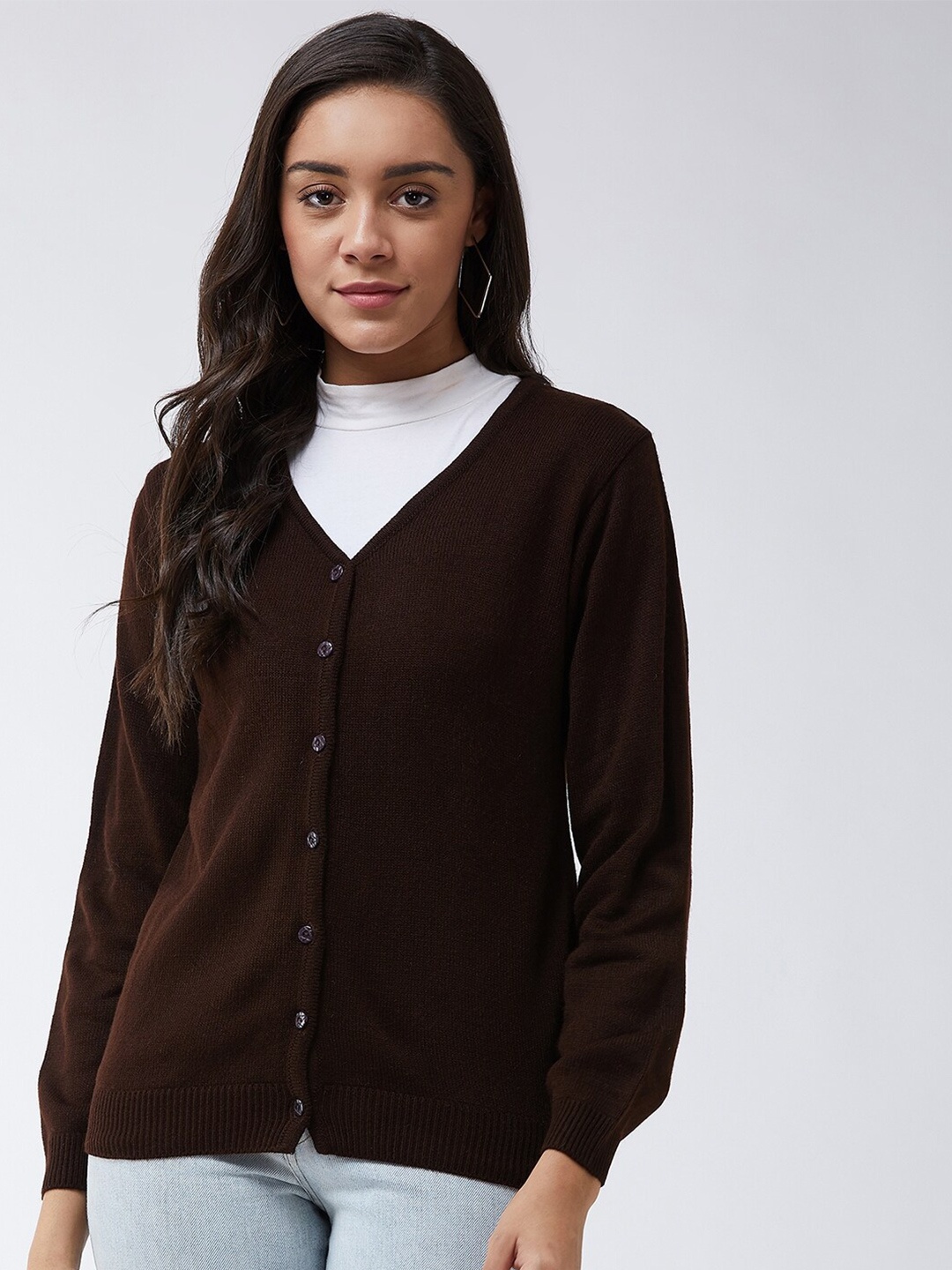 Modeve Women Brown Cardigan