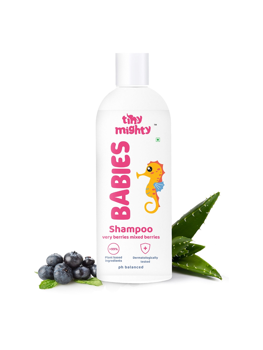 

tiny mighty Kids Babies Berries Shampoo, White