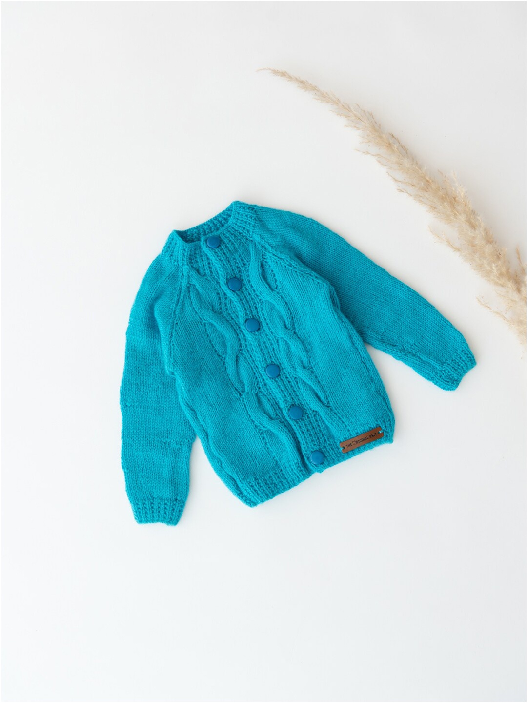

The Original Knit Kids Blue Cable Knit Cardigan