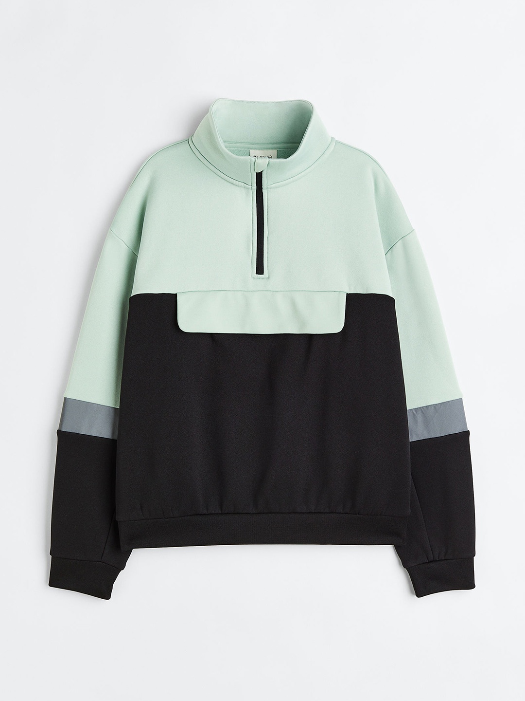 

H&M Boys Colourblocked Pullover Sweatshirt, Black