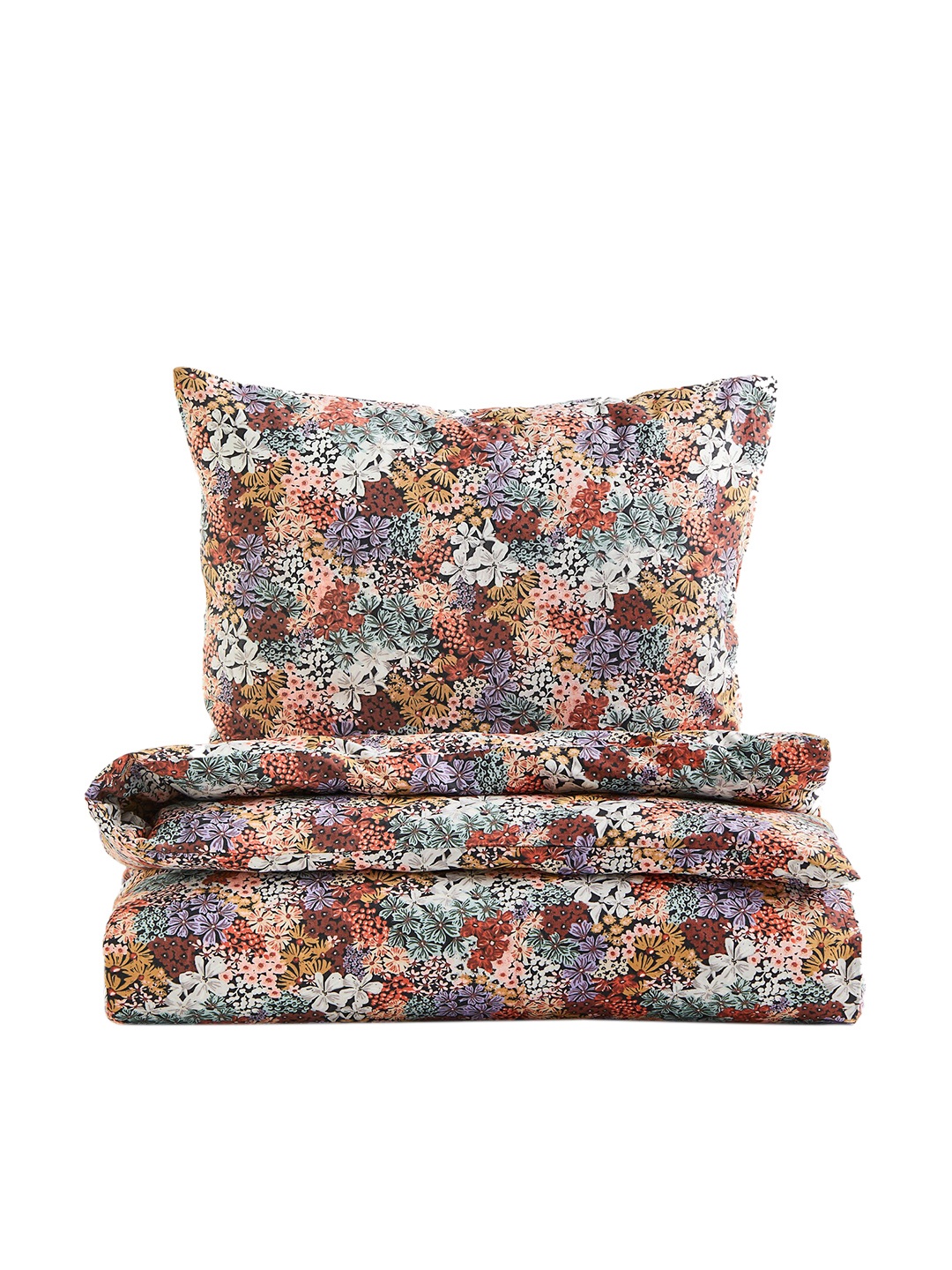 

H&M Set of 2 Pure Cotton Printed Pure Cotton Duvet Cover, Black
