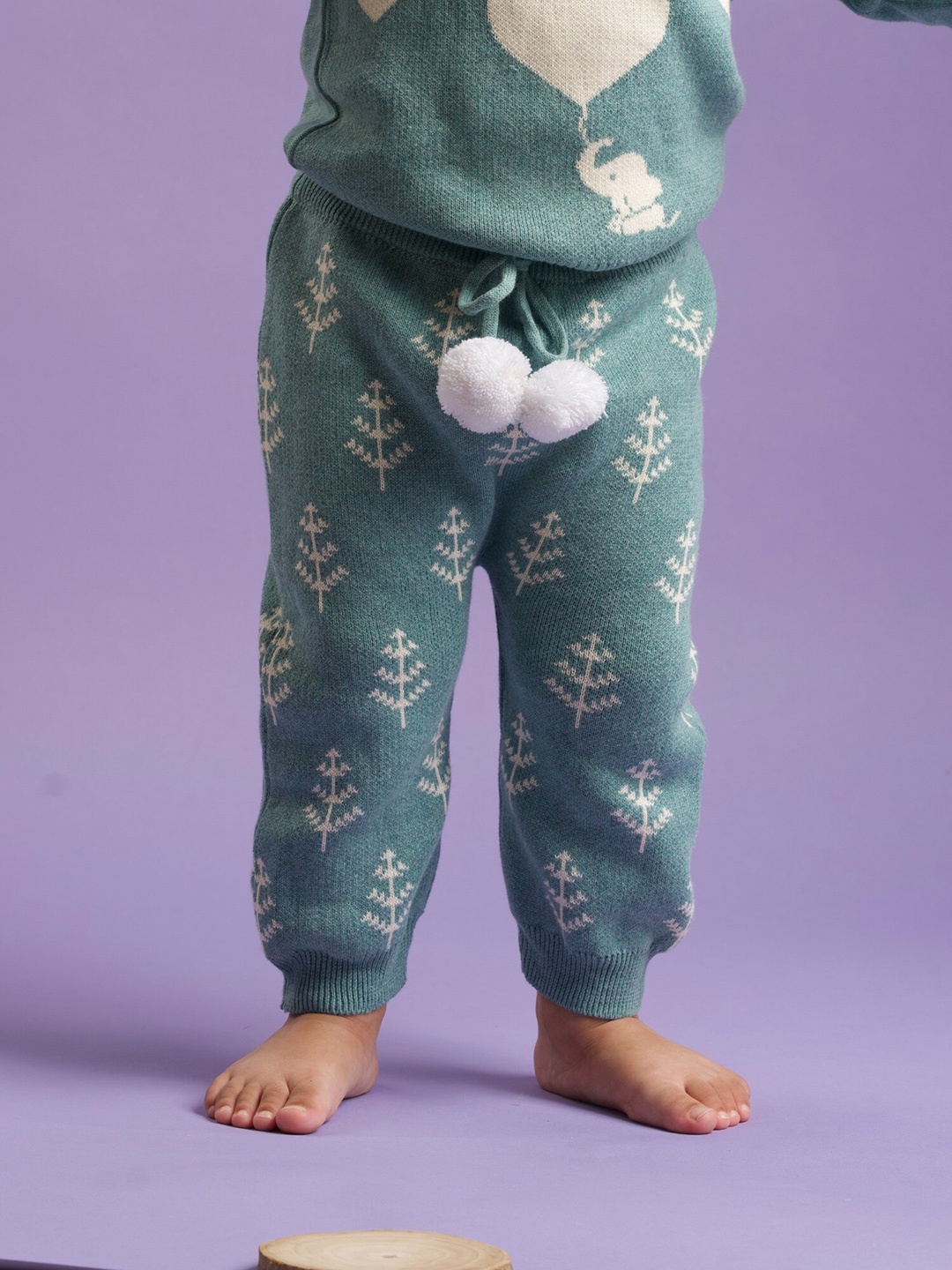 

Greendeer Unisex Kids Mountain Tree Pure Cotton Joggers, Blue