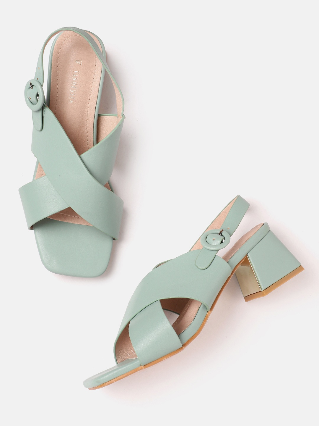 

Van Heusen Woman Block Heels, Sea green