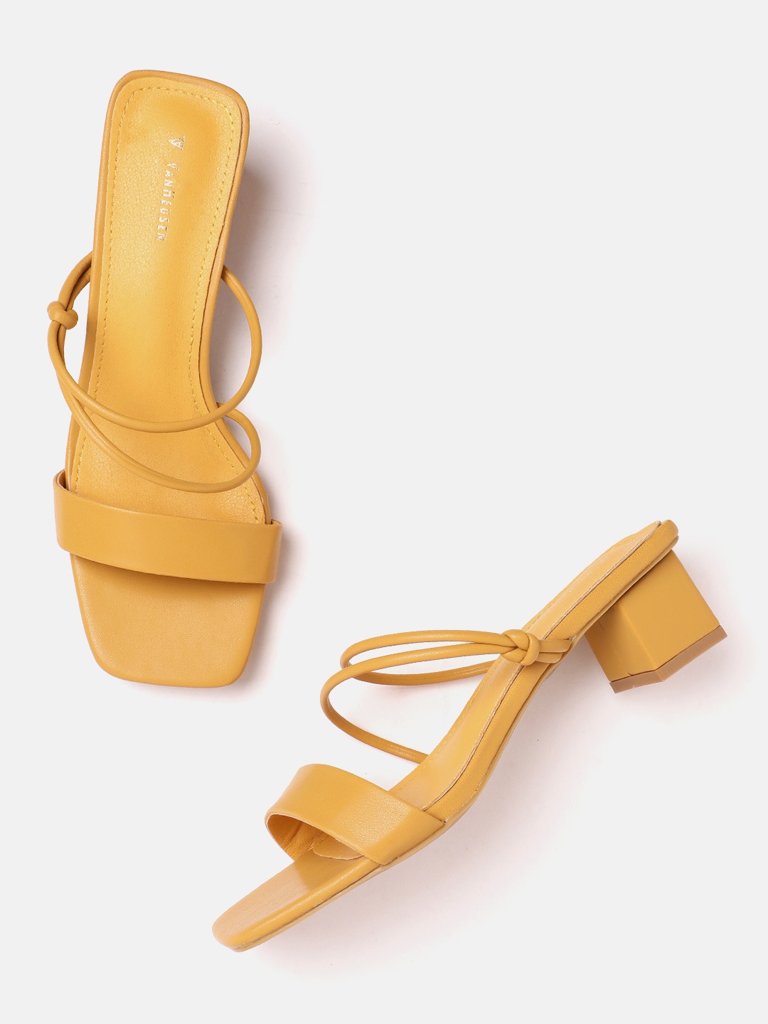 

Van Heusen Woman Block Heels, Mustard