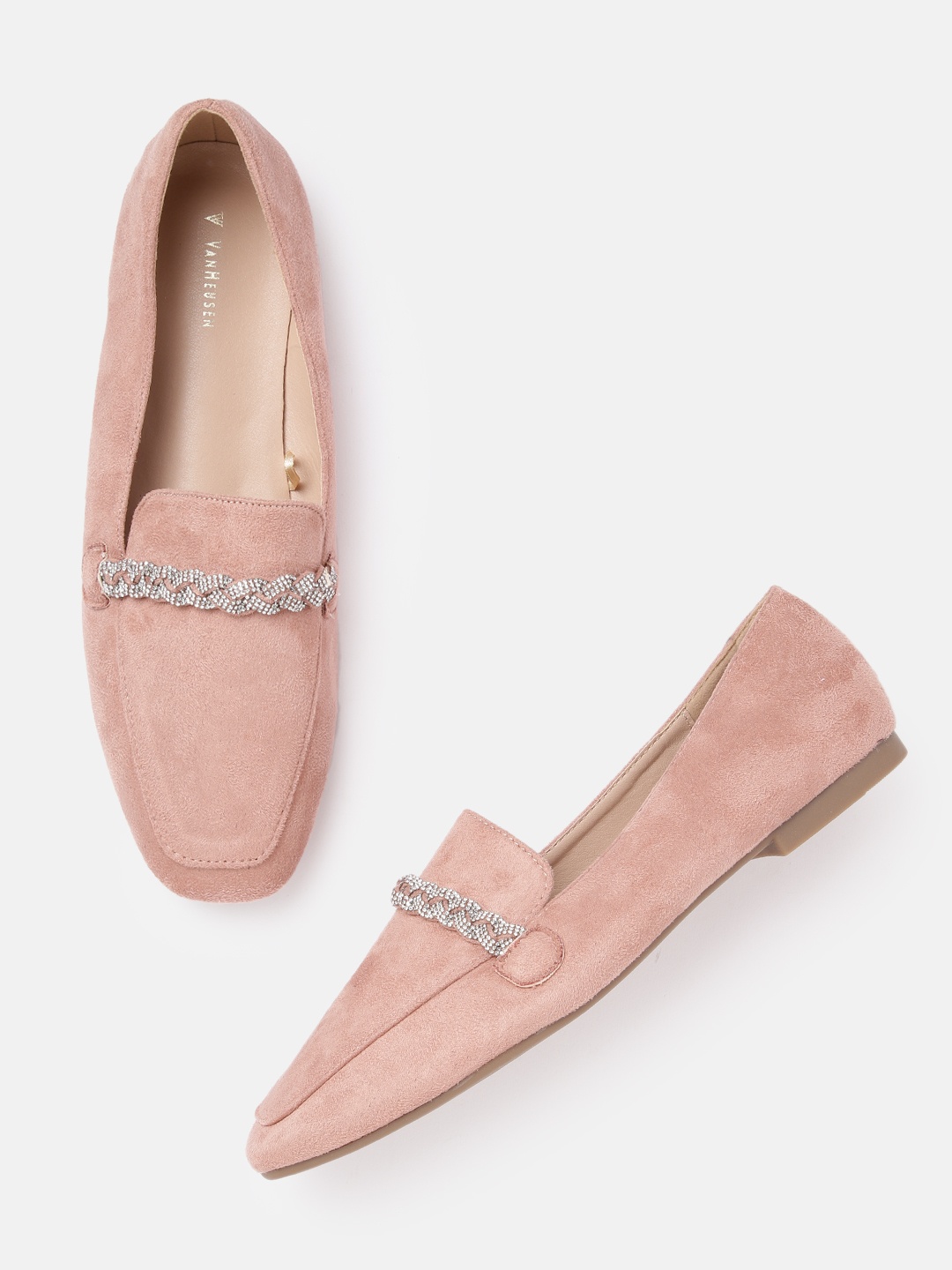 

Van Heusen Woman Embellished Detail Loafers, Pink