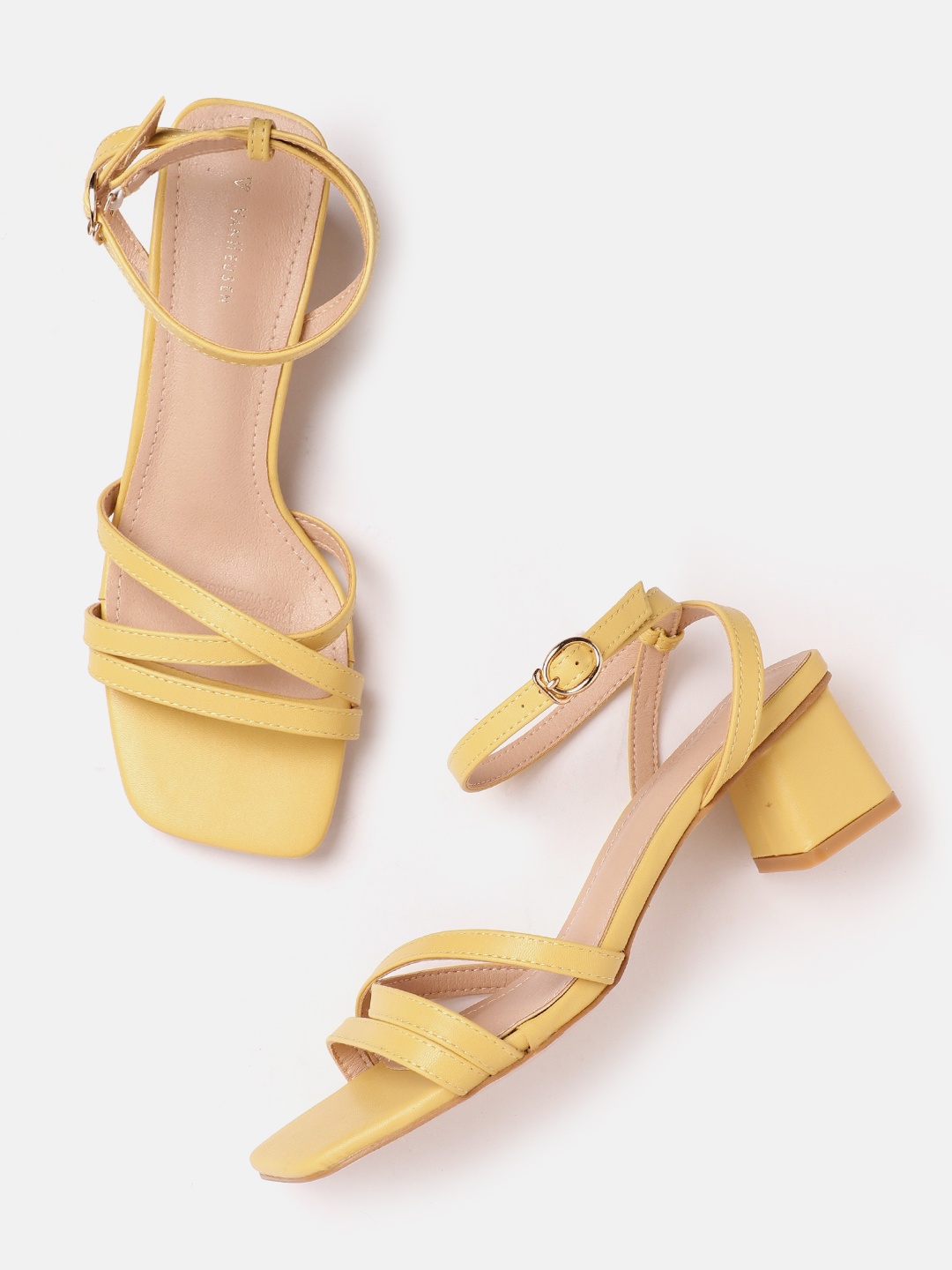 

Van Heusen Woman Strappy Block Heels, Yellow