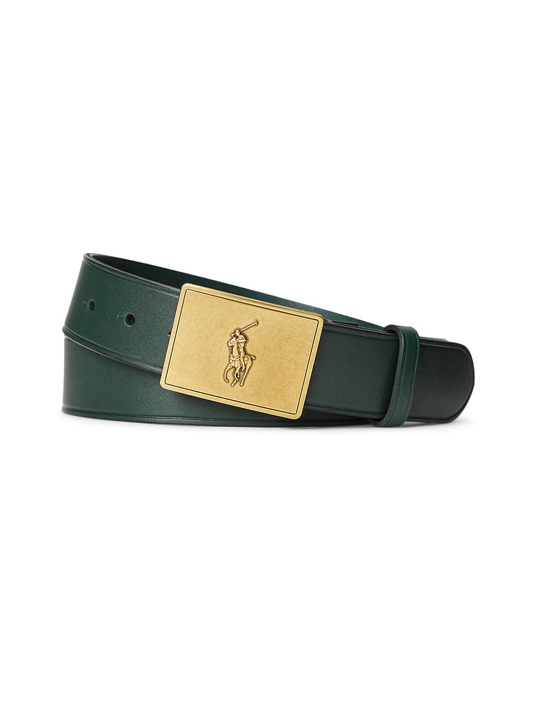 

Polo Ralph Lauren Men Green Leather Formal Belt