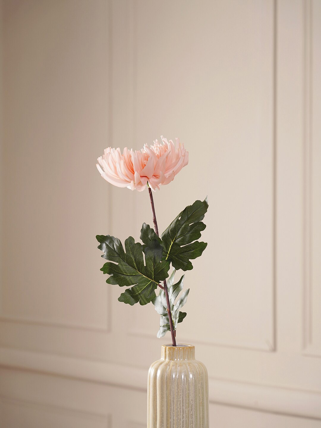 

Pure Home and Living Set Of 2 Pink & Green Solid Artificial Flowers