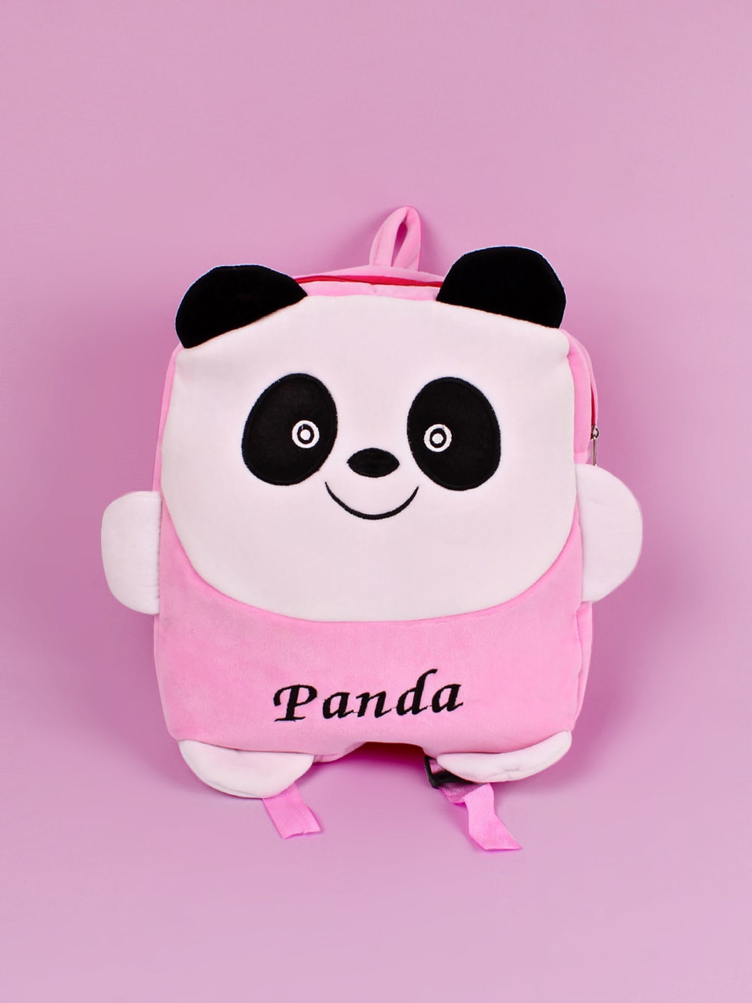 

DukieKooky Unisex Kids Pink & White Solid Backpack