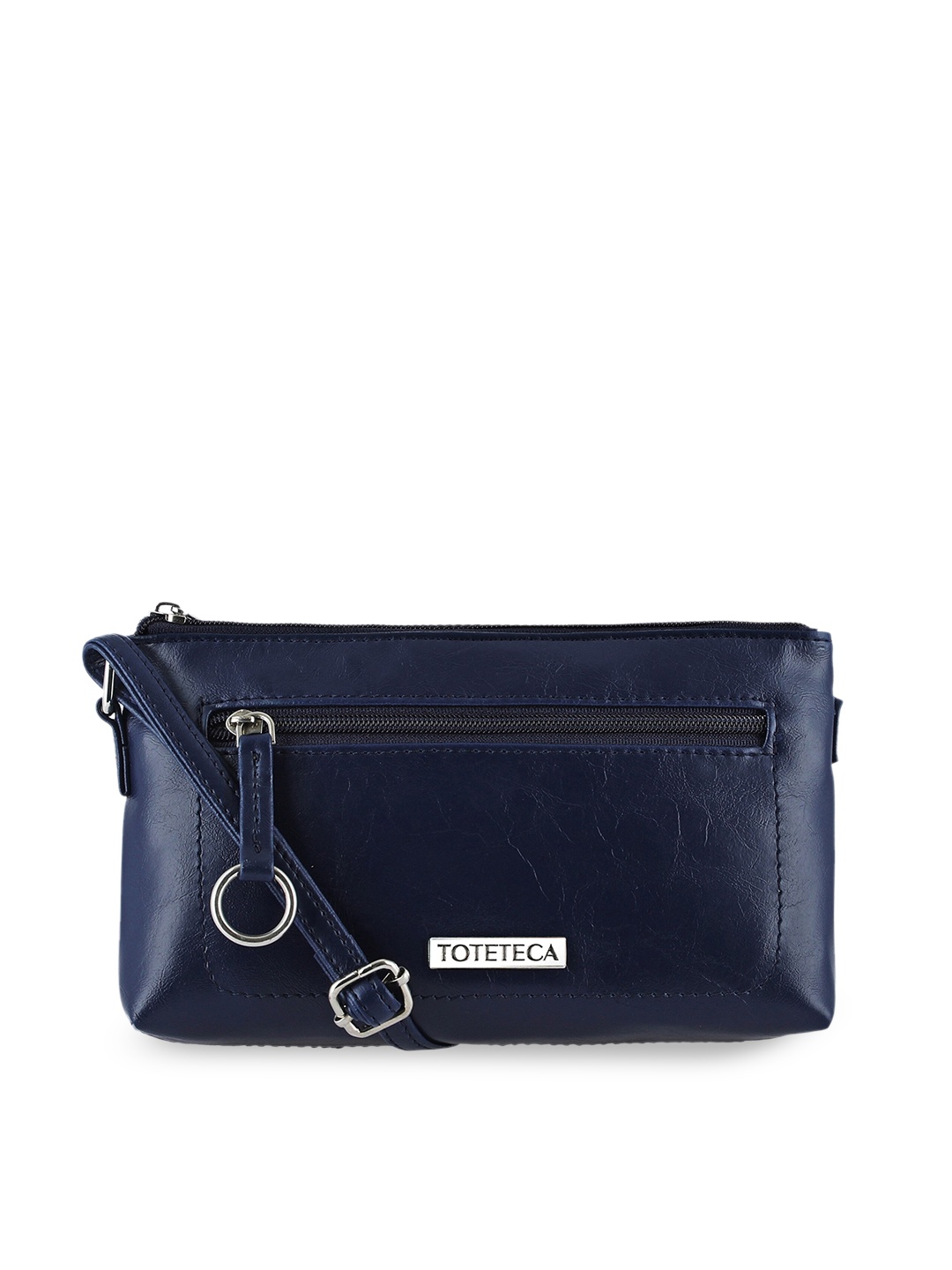 

Toteteca Blue Textured Structured Sling Bag
