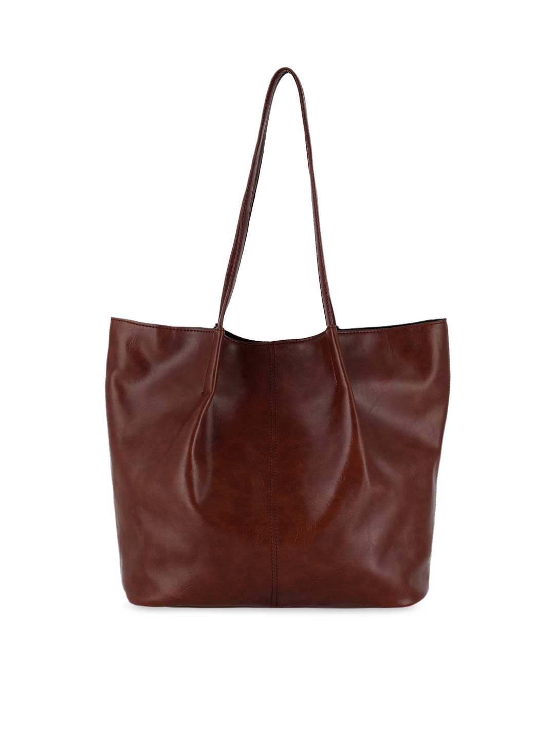

Toteteca Women Brown PU Shopper Tote Bag