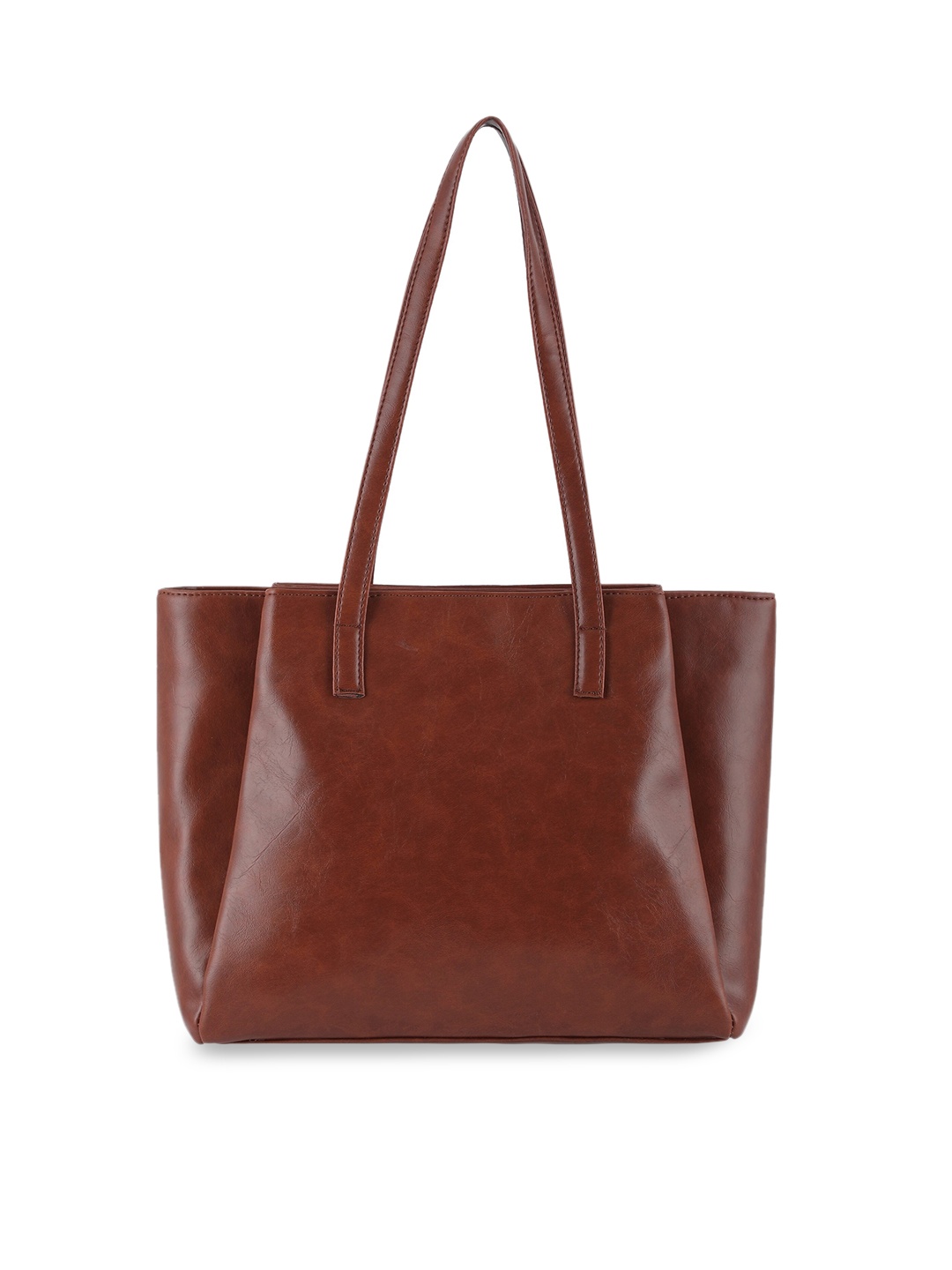 

Toteteca Women Brown Shopper Tri Pocketing Tote Bag