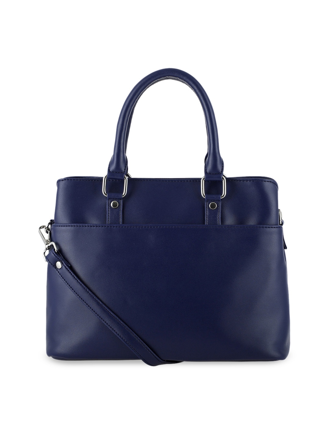 

Toteteca Women Navy Blue PU Structured Shoulder Bag