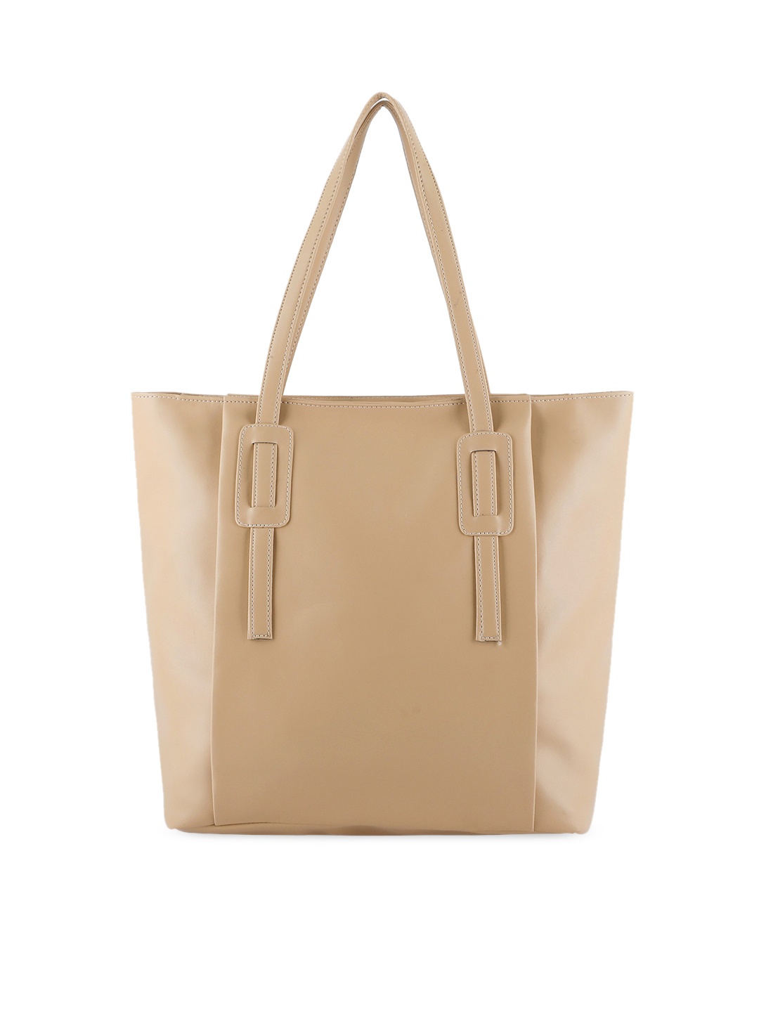 

Toteteca Women Pink PU Oversized Structured Shoulder Bag