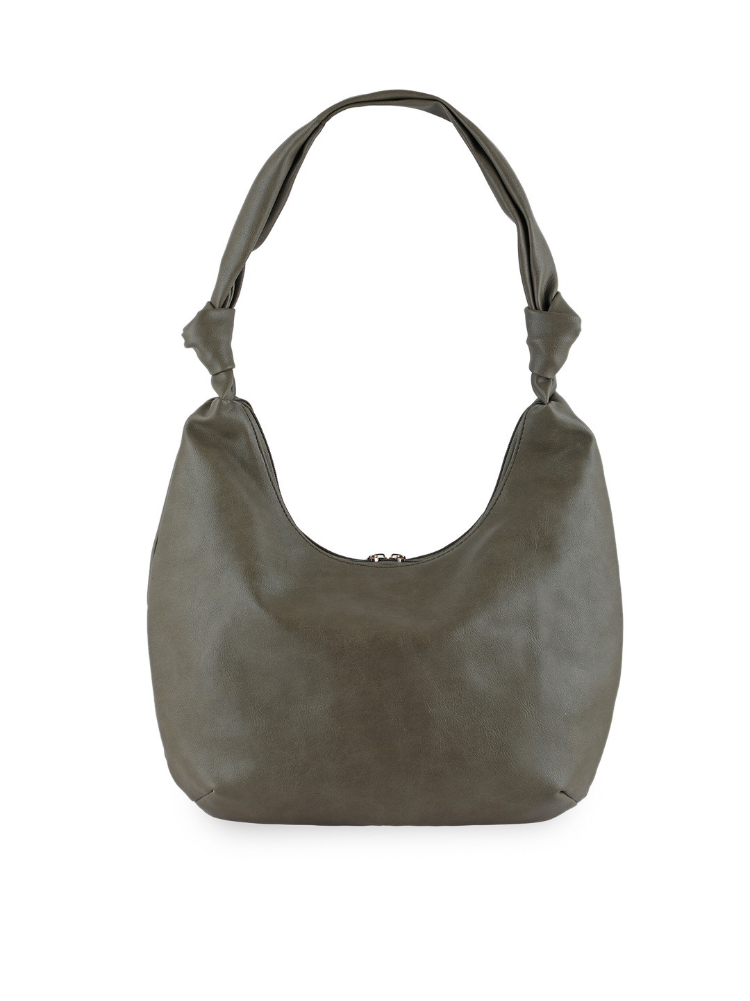 Toteteca Women Green PU Structured Shoulder Bag