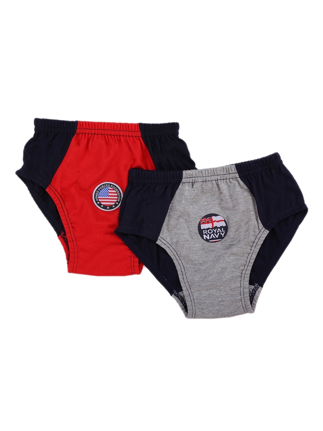 

SMARTERKIDS Infants Pack of 4 Assorted Solid Cotton Basic Briefs